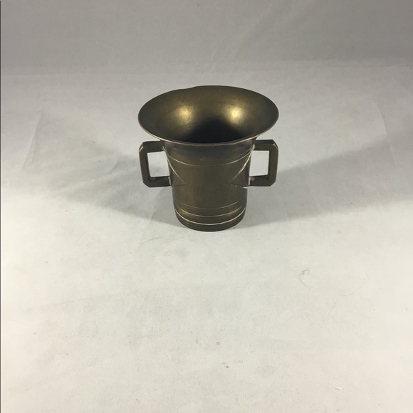 Antique Solid Brass Mortar - Picture 5 of 5